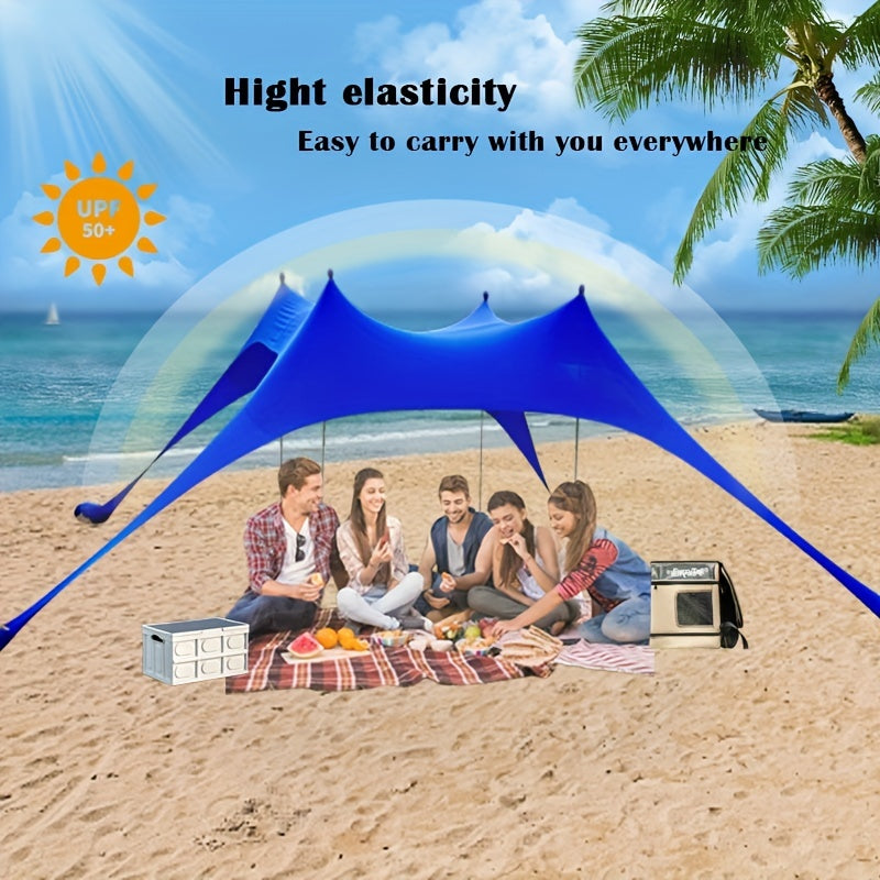 Extra Large Beach Tent Sun Shelter with UPF50 Protection