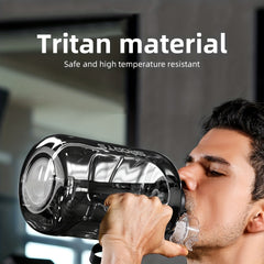 1700ml Sports Water Bottle Leakproof Fitness Water Bucket