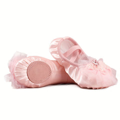 Girl's Solid Dance Shoes Soft Sole Ballet Shoes For Kids Outdoor Activities