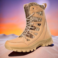 Men’s High Top Tactical Work Boots Non Slip Durable Outdoor Hiking Shoes