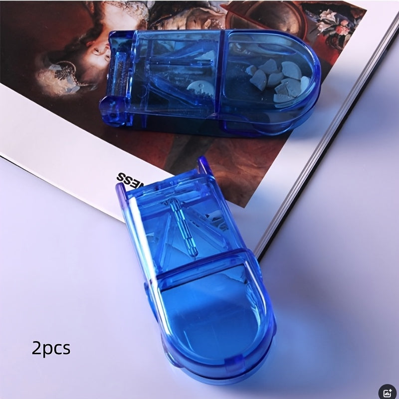 Health Management Pill Cutter with Compartment