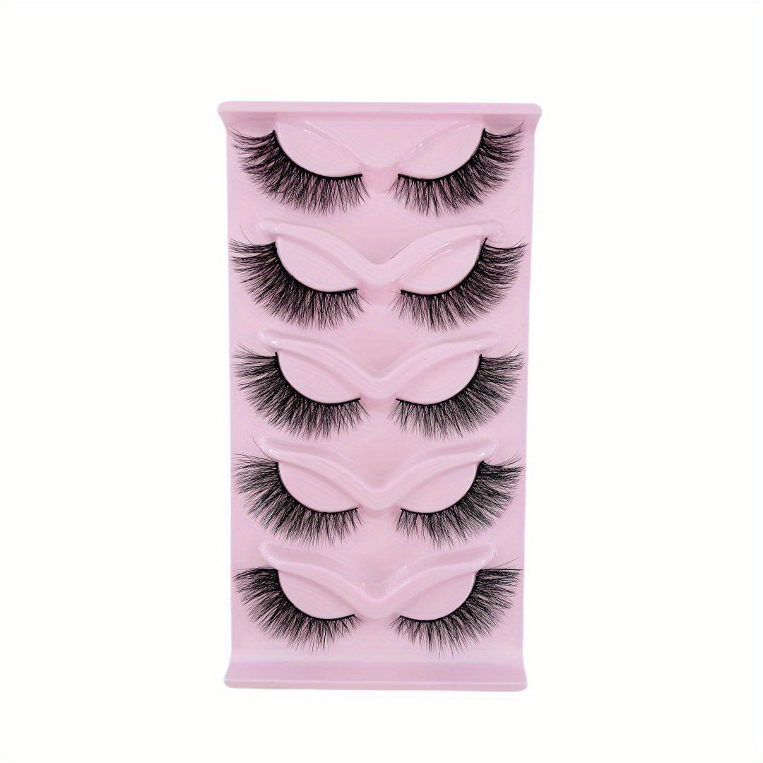 Long Fluffy Thick Cat Eye Lashes for Volume and Lengthening