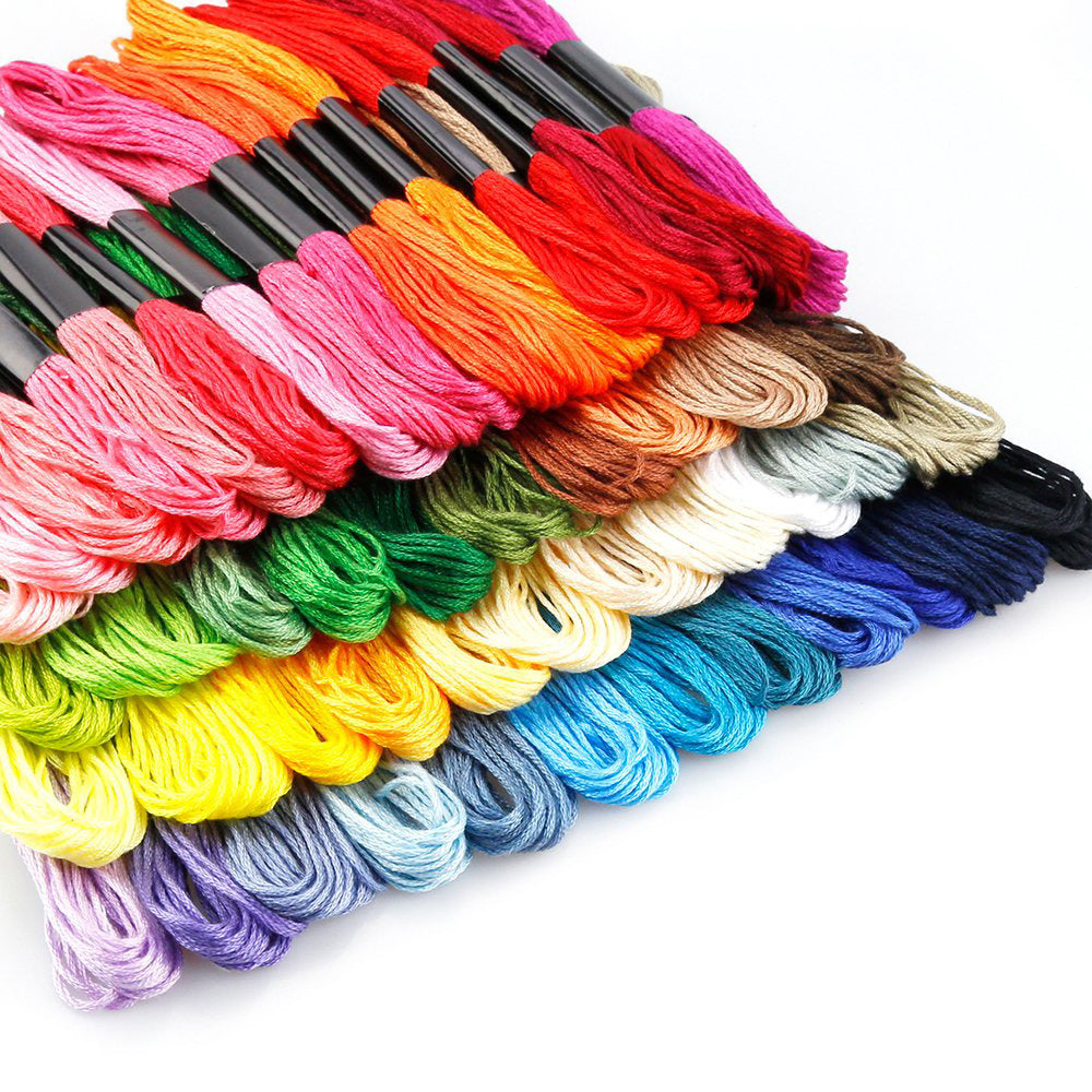100pcs Rainbow Embroidery Floss Cross Stitch Thread