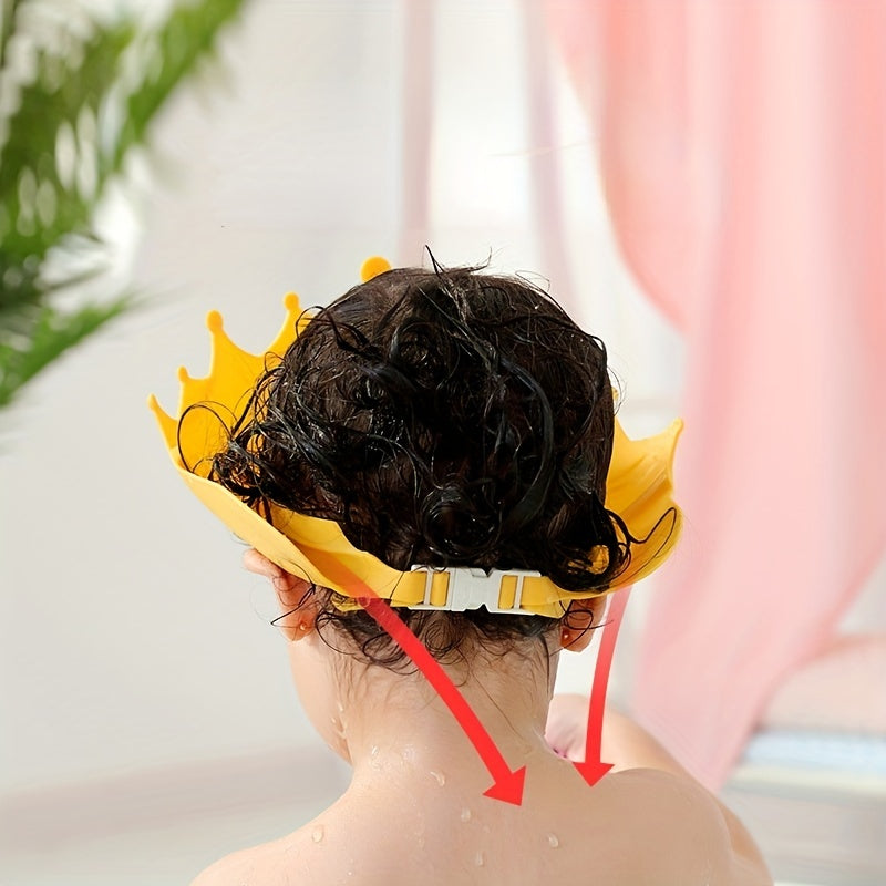 Baby Silicone Shampoo Cap Visor Adjustable Waterproof Wash Hair Shield