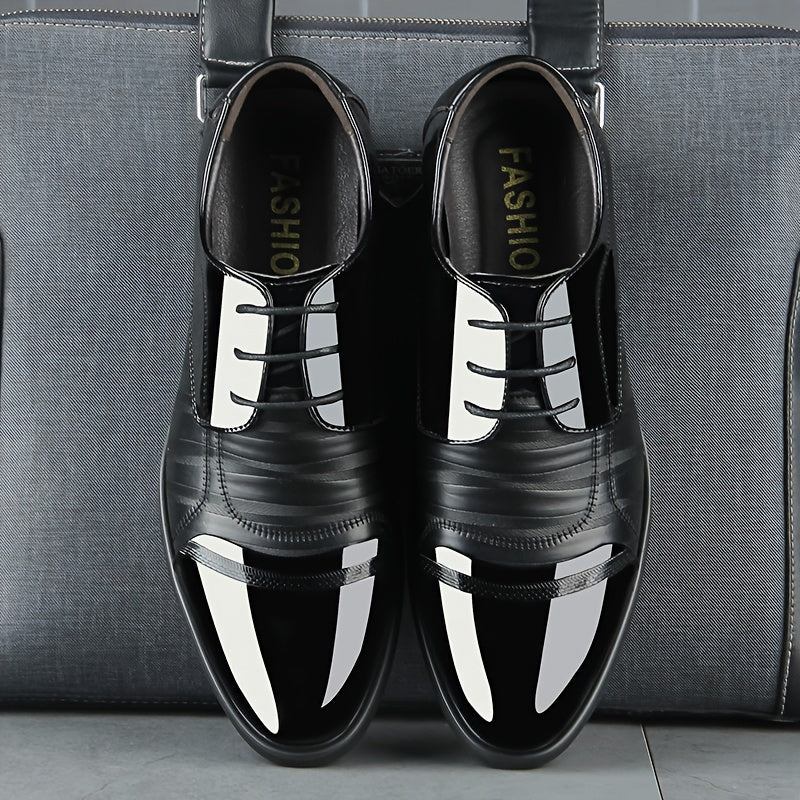 Men's Derby Style Dress Shoes Lace-up Formal Oxfords