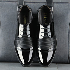 Men's Derby Style Dress Shoes Lace-up Formal Oxfords