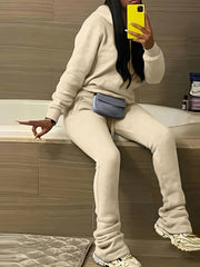 Casual Outfits 2 Piece Set Long Sleeve Hoodie & Pants
