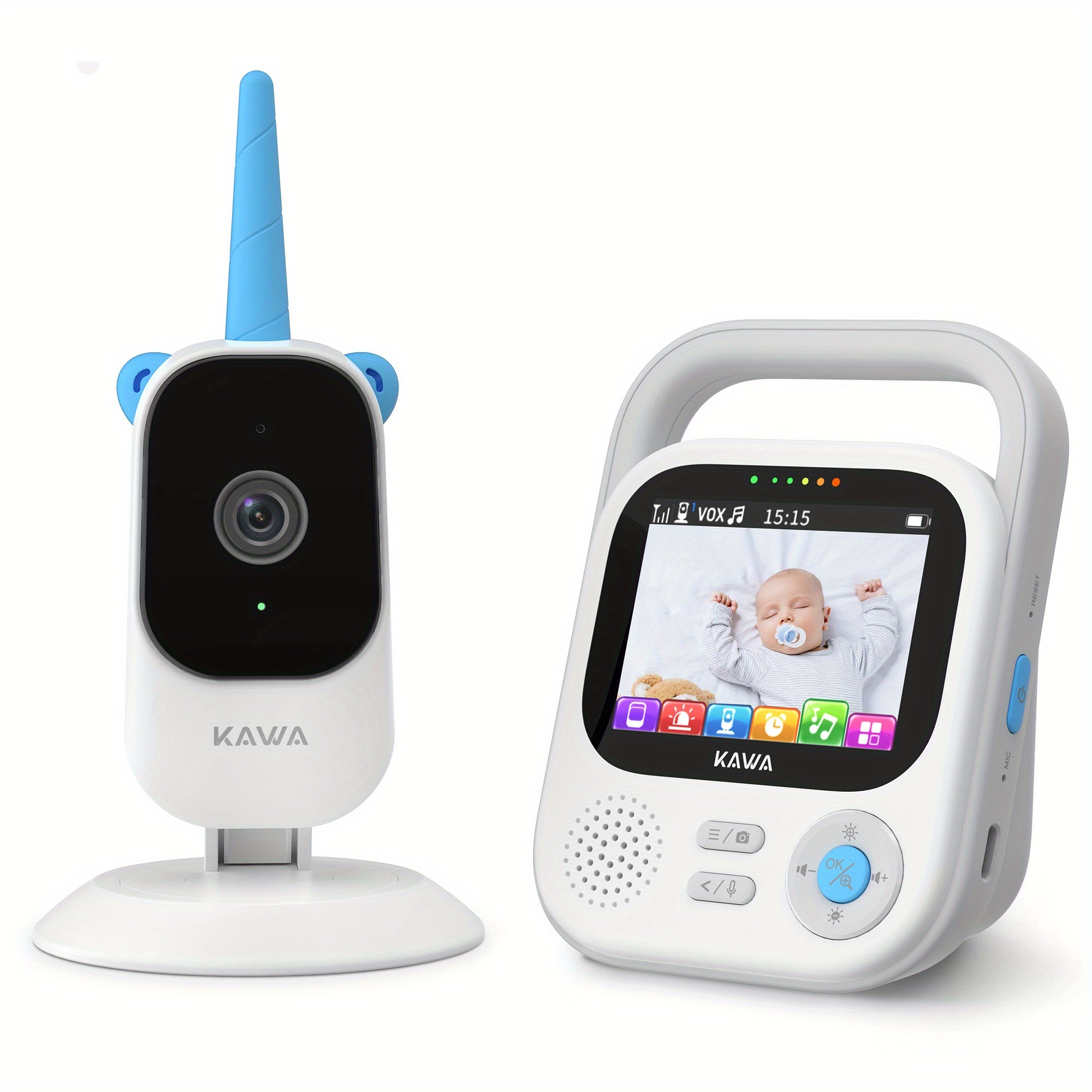KAWA Baby Monitor 2K QHD Video Baby Monitor With Camera And Audio