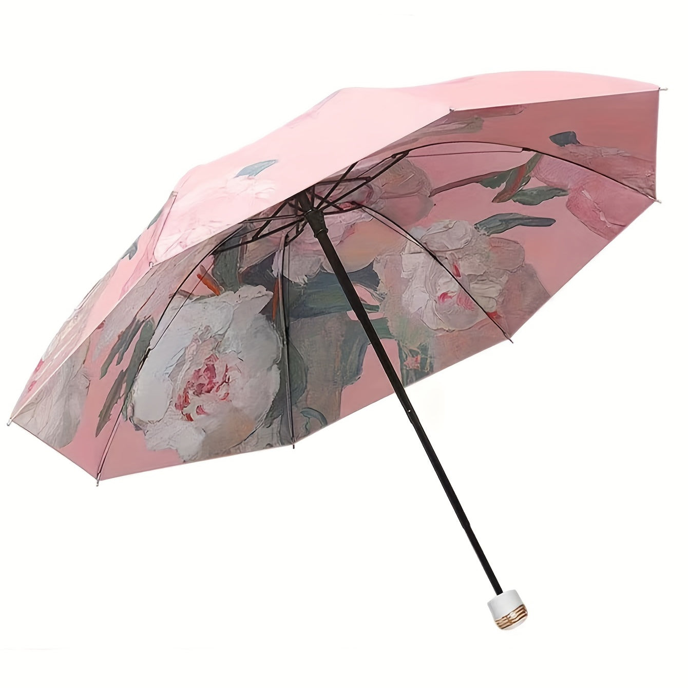 Floral Sunshade Double Layer Umbrella Rain Or Shine Dual use Umbrella