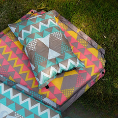 Ethnic Style Inflatable Pillow for Camping and Travel