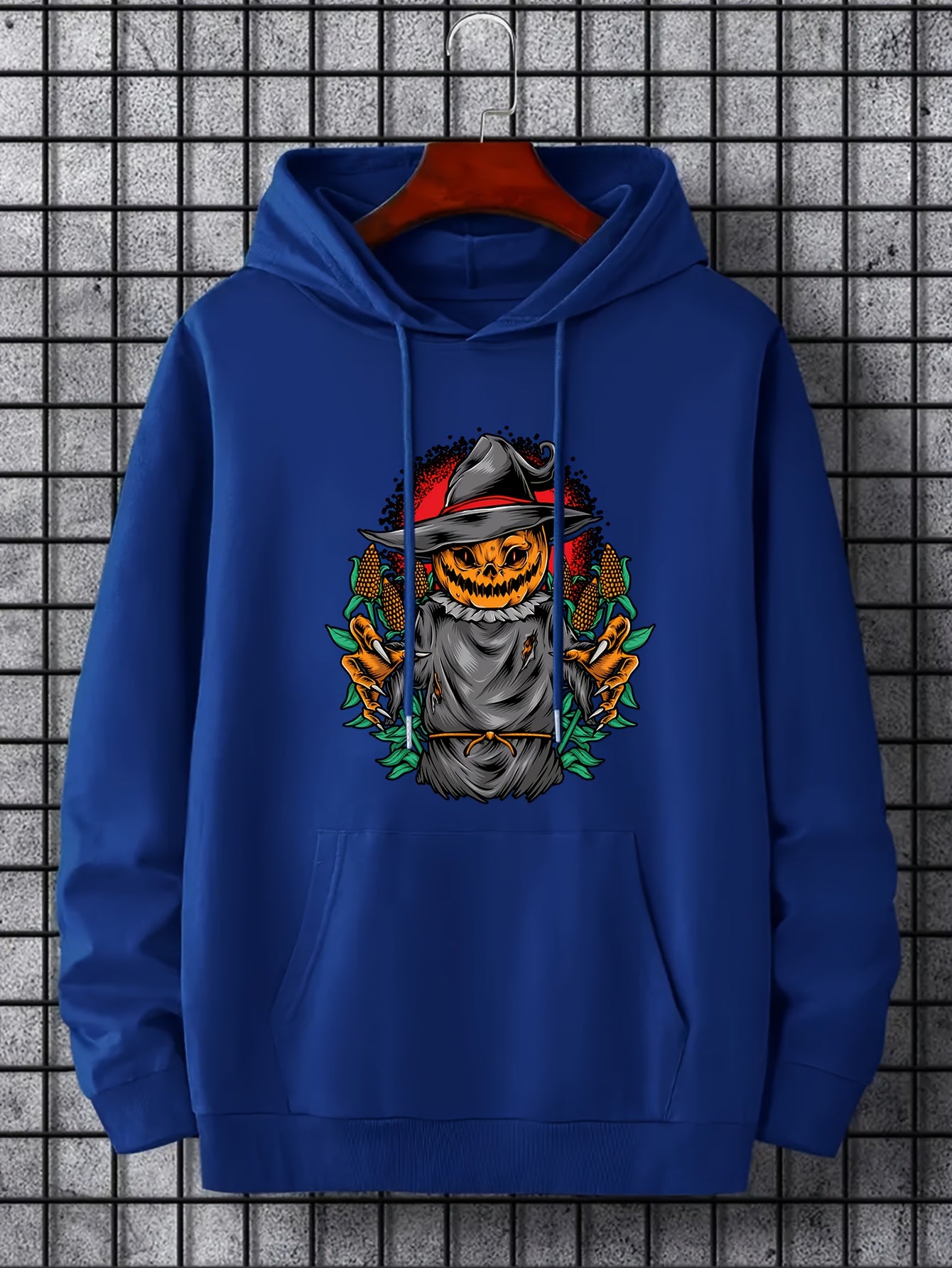 Men's Pumpkin Graphic Hoodie Casual Sweatshirt