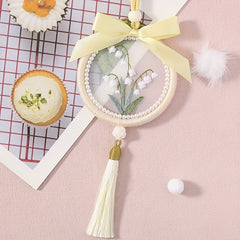 Embroidery DIY Pendant Kit - Flower Design