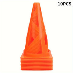 10pcs Training Cone Cylinder Sport Football Soccer Rugby Obstacles