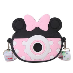 Girls Cartoon Silicone Shoulder Bag Coin Purse Wallet - Gift for Little Girls