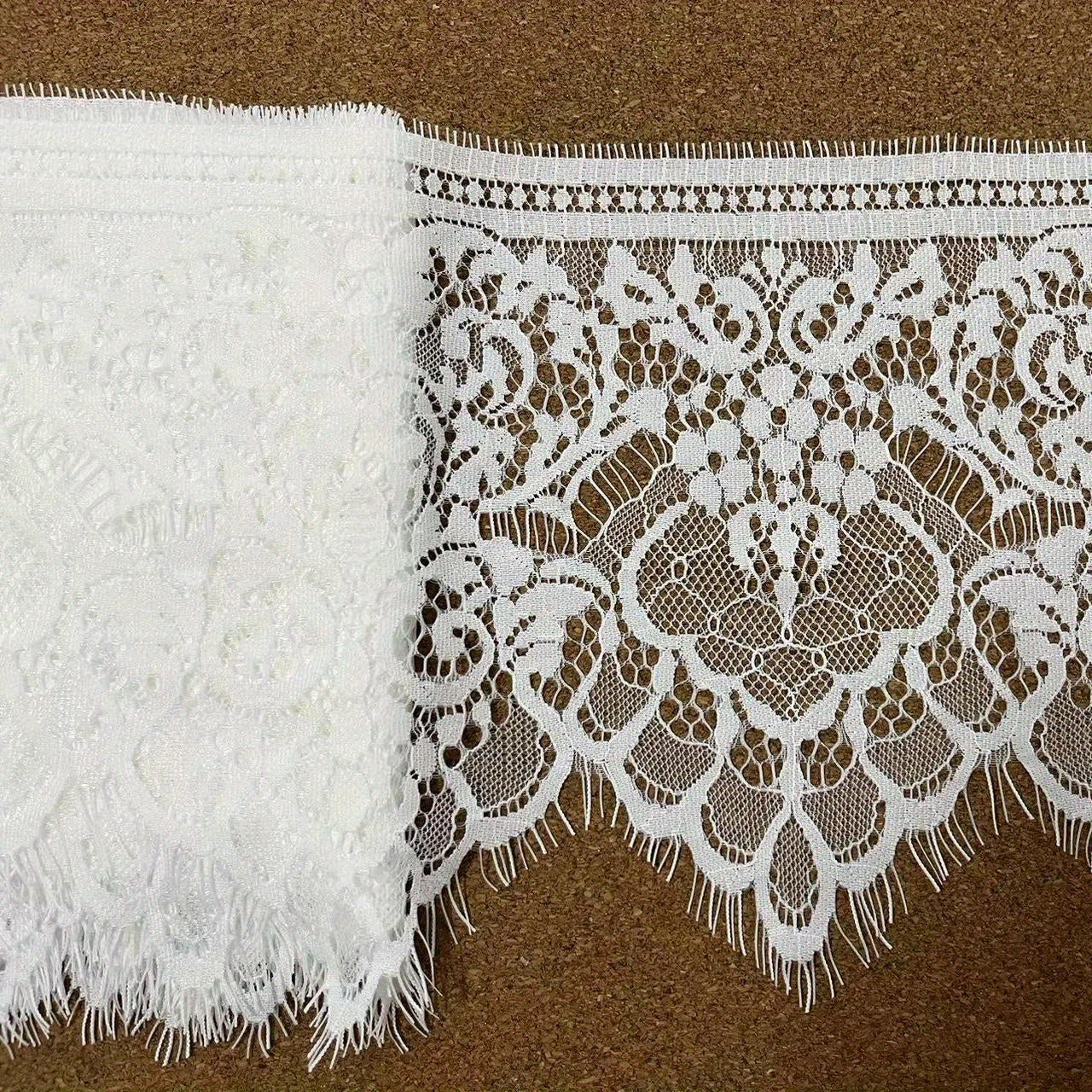 3m x 17cm Eyelash Lace Trim DIY Clothing Dress Accessories