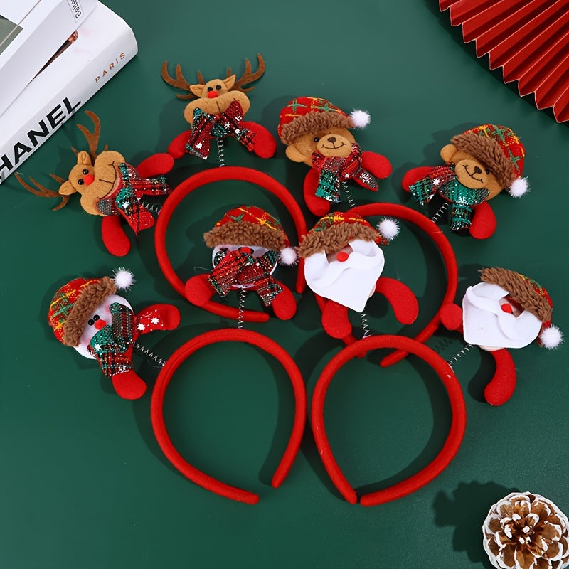 Christmas Elk Headband Bear Headband Holiday Props Headdress