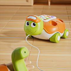 Cartoon Phone Toy with Piano Music and Lights for Babies