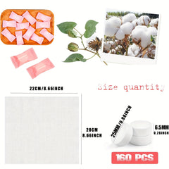 160pcs Disposable Compressed Towels Portable Absorbent Towels for Outdoor Travel
