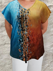 Colorblock V-Neck Tank Top for Women