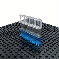 20pcs 1x2x2 Clear Transparent Bricks Panel Window Frame Building Block Toys