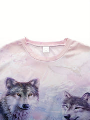 Men's 3D Digital Print Summer T Shirt Casual Loose Fit