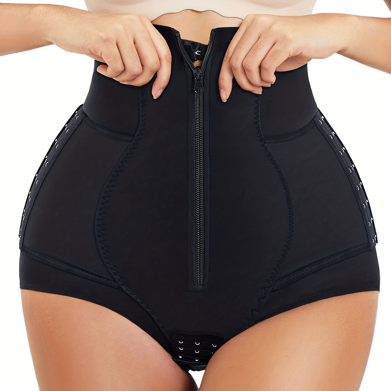 High Waist Compression Zipper Panties Underwear & Shapewear