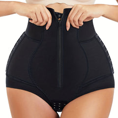 High Waist Compression Zipper Panties Underwear & Shapewear