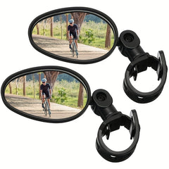 Adjustable Handlebar Mirror Wide Angle Bicycle Mirror for Safe Rearview Cycling