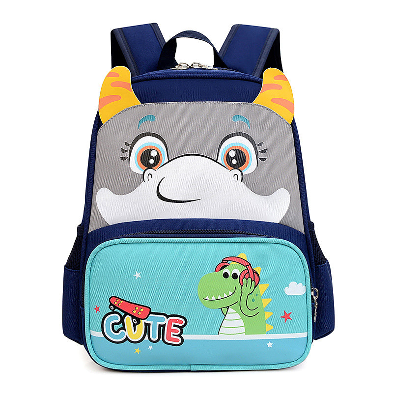 Kids Cartoon Rabbit Print Backpack Lightweight Large Capacity