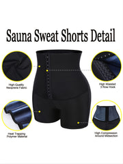 Slimming Neoprene High Waist Shorts - Sweat Sauna Effect
