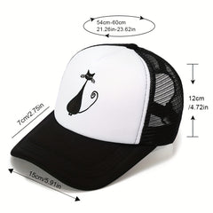 Cat Print Outdoor Sunshade Breathable Baseball Cap