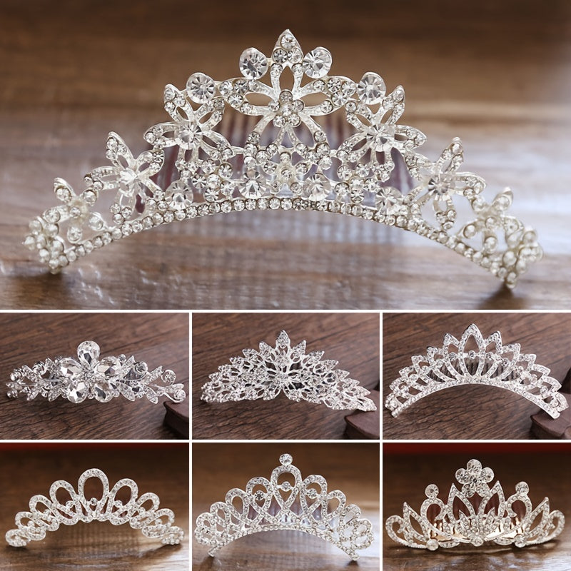 Crown Rhinestone Headband Hair Accessory for Kids & Girls