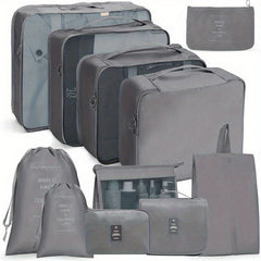11 Pcs Travel Luggage Bag Sets Organizers Dustproof Storage Bags