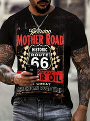 Men's 3D Print Casual Tee for Summer