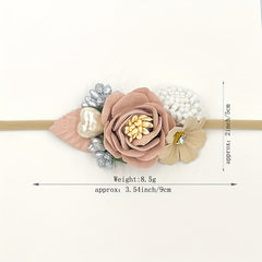 3 Piece Flower Hair Band Set for Baby Girls - Choose Your Style