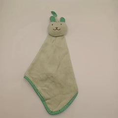 Cute Rabbit Hanging Fingertip Towel Coral Velvet Absorbent Soft Towel