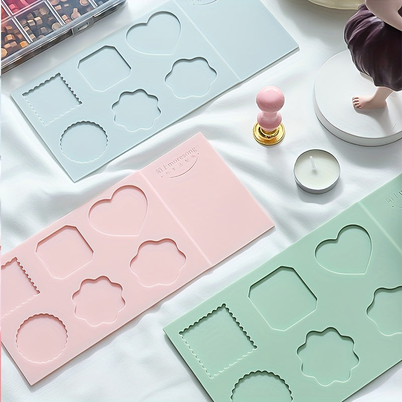 Silica Gel Wax Seal Molds Flower Shape for 2.54 cm Wax Seal Stamp
