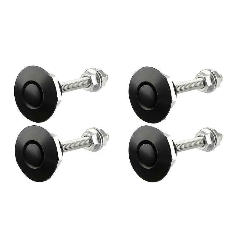 4pcs Universal 30mm 1 18 Hood Pins Lock Kit Secure Car Engine Bonnets