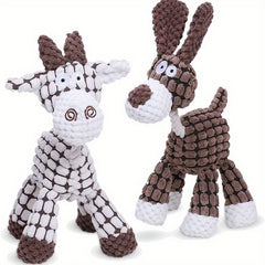 Interactive Chew Plush Calf & Puppy Toy for Teething Puppy Training