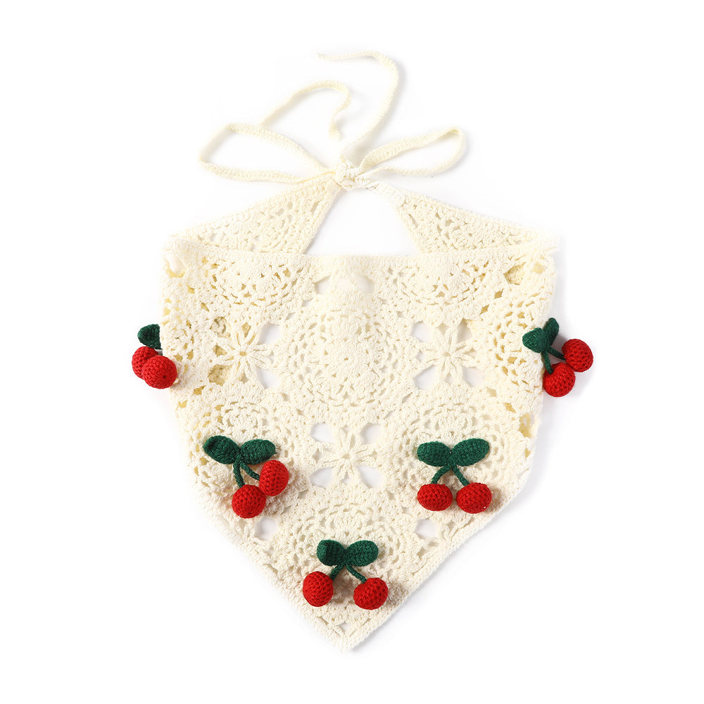 Boho Knitted Triangle Bandana Hair Scarf Hairband for Women Girls