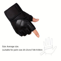 Men's Fingerless Gloves for Weightlifting, Cross Training - Soft Hand Protection