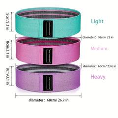 3pcs Yoga Resistance Bands Booty Leg Lifting Pilates Training