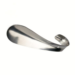 1pc Silver Stainless Steel Small Shoehorn Metal Hook Shoe Lifter