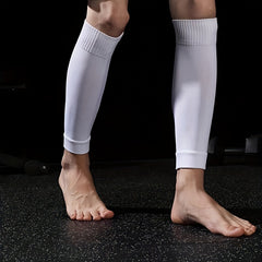 Men's Breathable Fitness Football Leg Cover&Anti Slip Socks Shin Guards