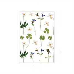 Flower Series PET Stickers for DIY Handbook Decoration Material - 6 Styles