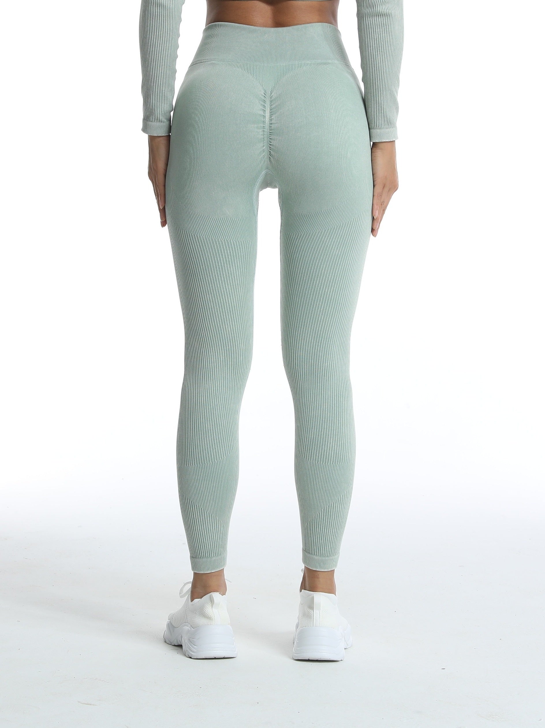 High Waist Yoga Sports Leggings Moisture Absorbing Workout Slimming Pants