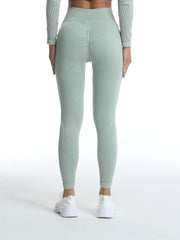 High Waist Yoga Sports Leggings Moisture Absorbing Workout Slimming Pants