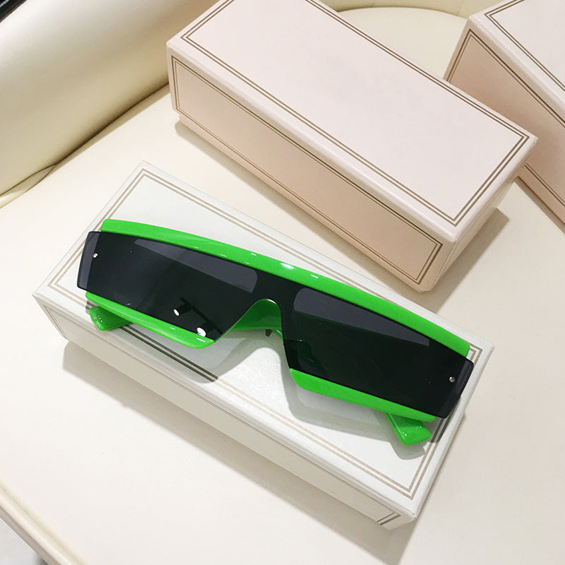 Rectangle Lens Sunglasses Y2K Retro Style