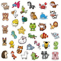 150 Cartoon Animal Stickers for Kids - Reward Stickers