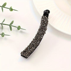 Diamond Pearl Hair Clip Elegant Hairpin Accessory